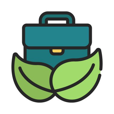 Sürdürülebilir İş Ağı vektör illüstrasyonu