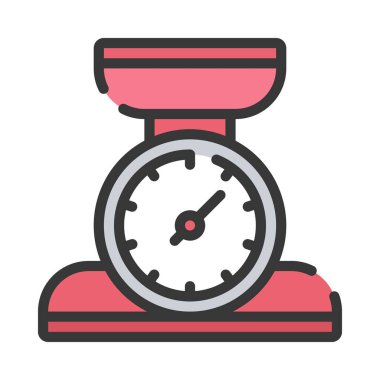 Ağırlık Ölçekleme Ağ ikonu vektör resimlemesi