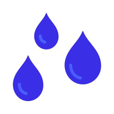yağmur damlaları ikonu. vektör illüstrasyonu    