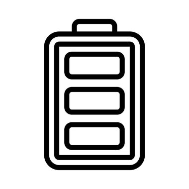 Tam Batarya ağ ikonu vektör illüstrasyonu