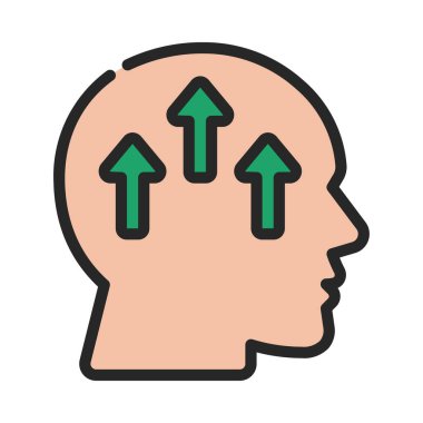 Zihinsel Geliştirmeler simge vektör illüstrasyon tasarımı