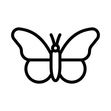 Kelebek ikonu. düz dizayn. vektör illüstrasyonu.