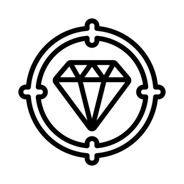 Değer Hedefleme simgesi vektör illüstrasyon tasarımı