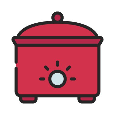 Yavaş Pişiren Web simgesi vektör çizimi