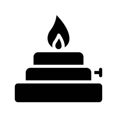 Taşınabilir Yazıcı Web simgesi vektör illüstrasyonu