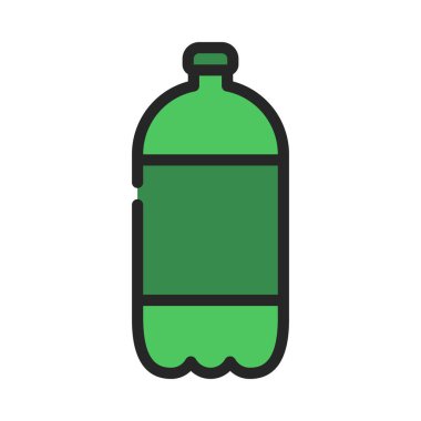 Bir şişe sodanın vektör çizimi 