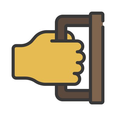 Door Web simgesi vektör illüstrasyonunu çek