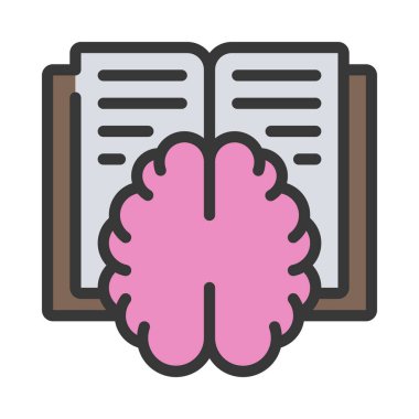 Akıllı Öğrenme web simgesi vektör çizimi