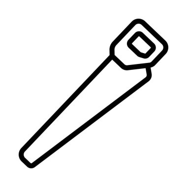 Saw Aracı Web simgesi vektör illüstrasyonu