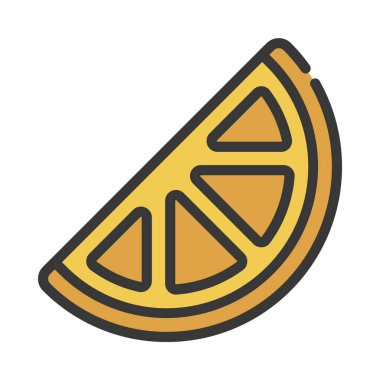 Lemon slice Flat Style