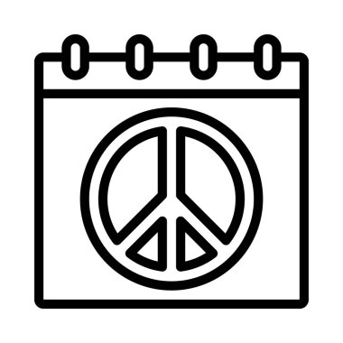  Barış İşareti vektör çizimi tasarımı