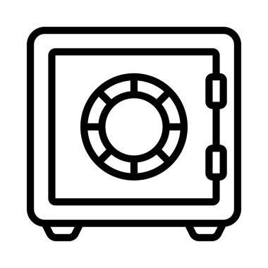 para güvenli simgesi, vektör illüstrasyonu