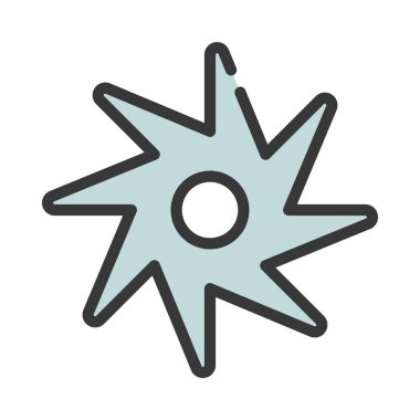 Yıldız Ağı ikon vektör illüstrasyonu atılıyor