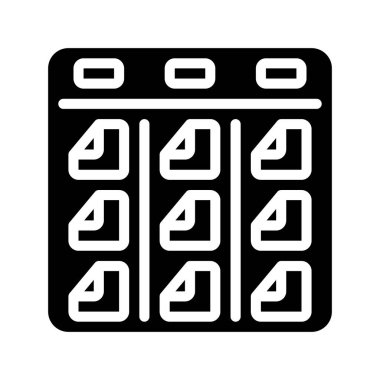 Kanban Geliştirme düz simgesi, vektör illüstrasyonu 