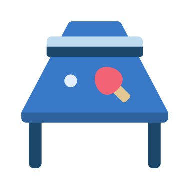 Ping Pong Tablosu Web ikonu vektör çizimi