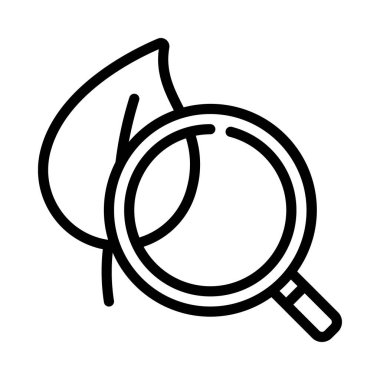 Ekoloji Araştırma simgesi, vektör illüstrasyonu  