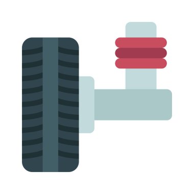 Tekerlek Askıya Alma Simgesi Basit Vektör ResmiComment