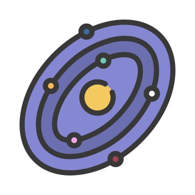 Galaxy web simgesi vektör illüstrasyonu