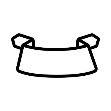 Sharp Ribbon web simgesi vektör çizimi