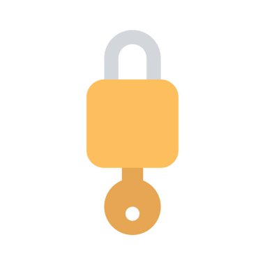 Anahtar Kilitlensin web simgesi vektör çizimi