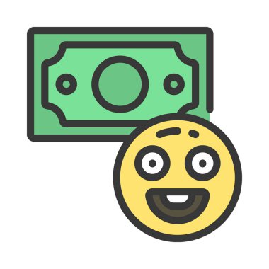 finans ve para konsept simgesi, vektör illüstrasyonu basit tasarım