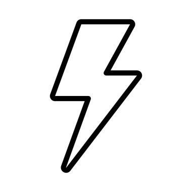 Aydınlatma Bolt sembolü izole edilmiş sembol çizimi