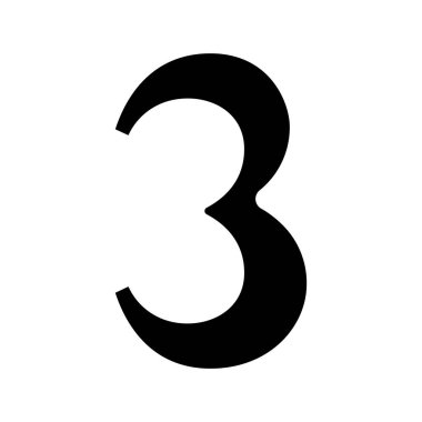 Üç Simge Basit Vektör İllüstrasyonu