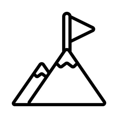 Milestones web simgesi vektör illüstrasyonu