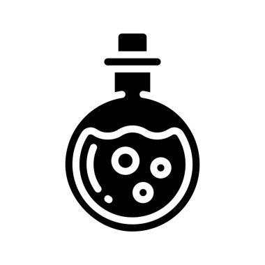 İksir web simgesi vektör illüstrasyonu      