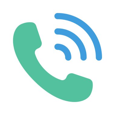 telefon çağrısı web simgesi vektör illüstrasyonu