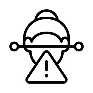 Yüz Tarama Hatası Web simgesi vektör çizimi