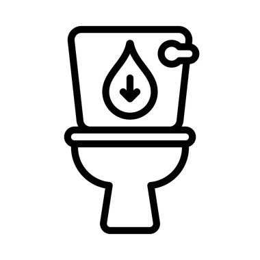 Su Kaydetme Tuvalet Ağı vektör çizimi