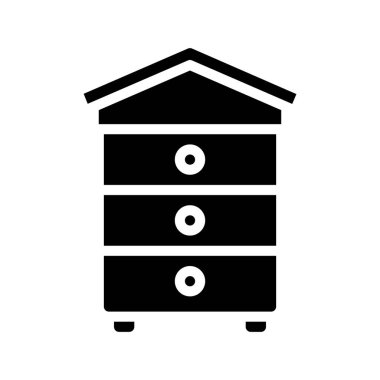 Arı Koruyucusu Kovan Ağı ikon vektör çizimi