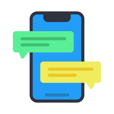 İletiler web simgesi vektör illüstrasyonu