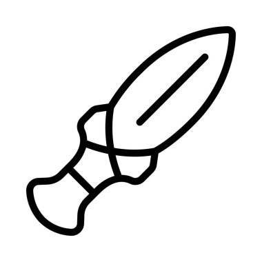 Taş Hançer simgesi vektör illüstrasyon tasarımı