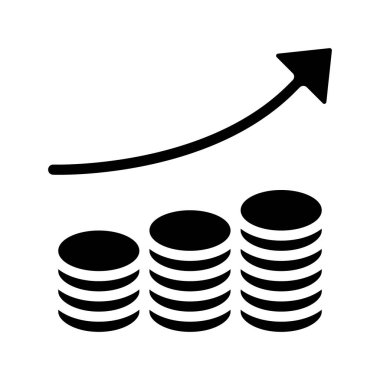 Para Yığını Web simgesi vektör çizimi