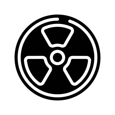 Radyoaktif ağ simgesi vektör çizimi