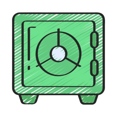 güvenli web simge vektör çizim 