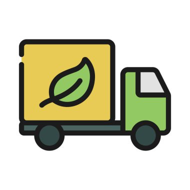 Çevre dostu ağ simgesi vektör illüstrasyonu