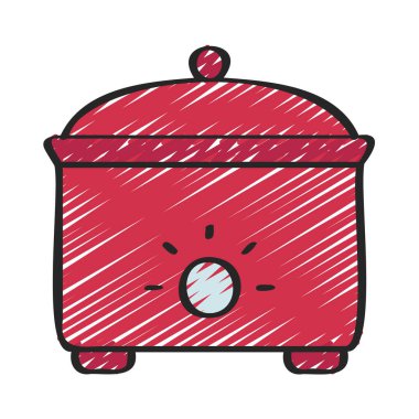 Yavaş Pişiren Web simgesi vektör çizimi