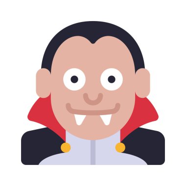 Vampir ikonu vektör çizimi tasarımı 