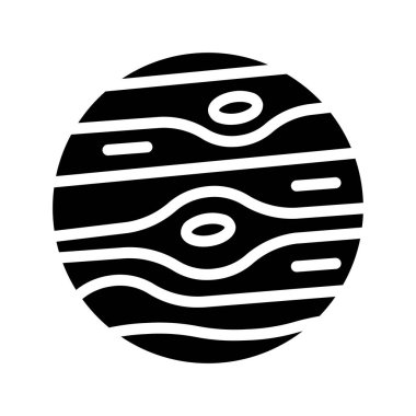 Gezegen web simgesi vektör illüstrasyonu