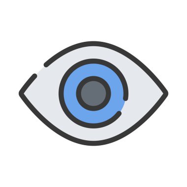 Görünür Simge Basit Vektör İllüstrasyonu