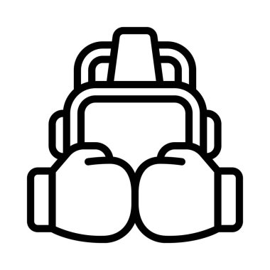 Savaşan VR Oyun simgesi, vektör illüstrasyonu basit tasarım