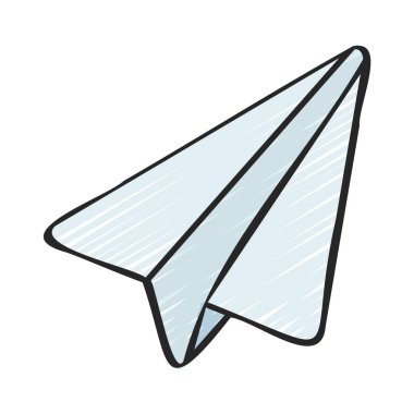 Kağıt uçak Simge, vektör illüstrasyonunu gönder 