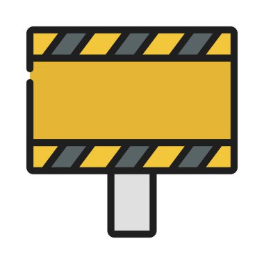 Tehlike İşareti simgesi, vektör illüstrasyonu  