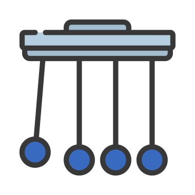 Fizik Web simgesi vektör illüstrasyonu