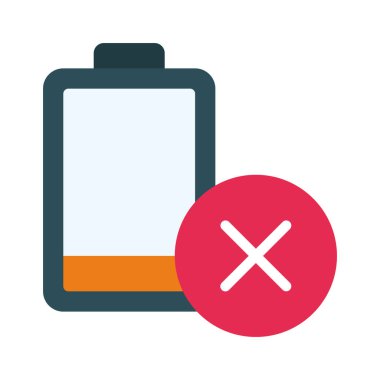 Batarya ağ ikonu vektör çizimi yok