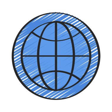 İnternet simgesi, vektör illüstrasyonu 