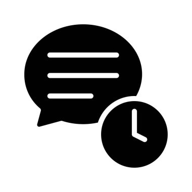 İleti Günlük Kaydı simgesi, vektör çizimi 